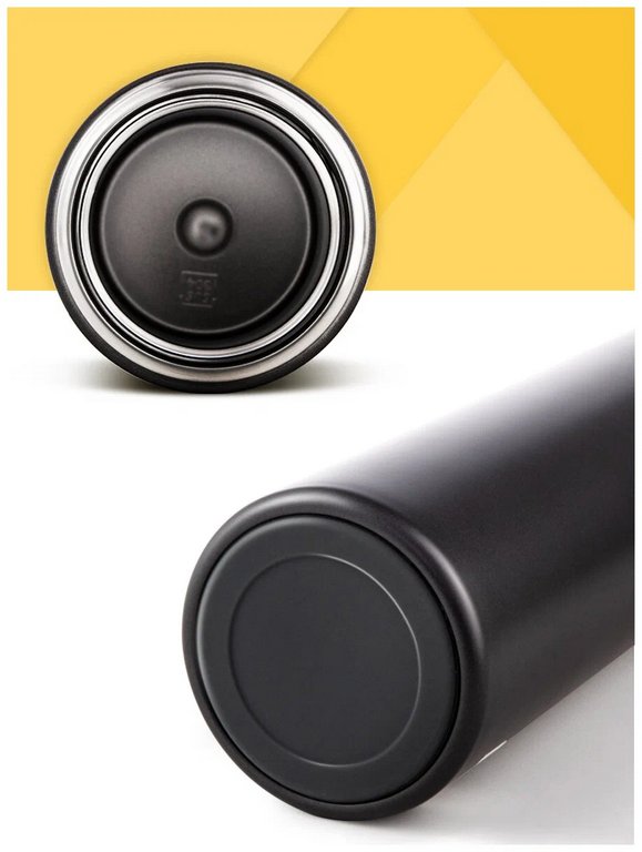 Термос Deli "DK GRAY" 480 мл темно-серый