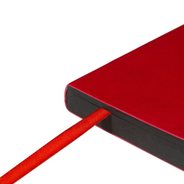 Скетчбук 210*140 мм, 48л. иск. кожа BrunoVisconti "Sketch&Art. Original flex" красный, бум. черная