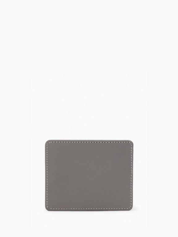 Картхолдер, на 3 карты, отделение для купюр, серый