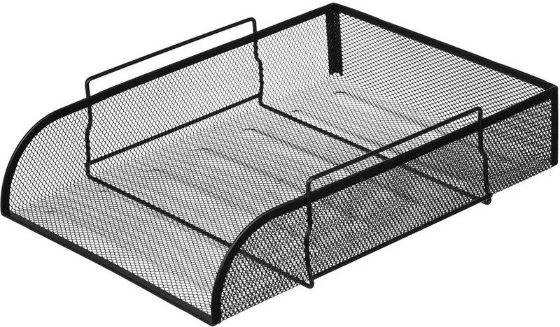 Лоток горизонтальный металл. Attache, 340*268*83 мм черный