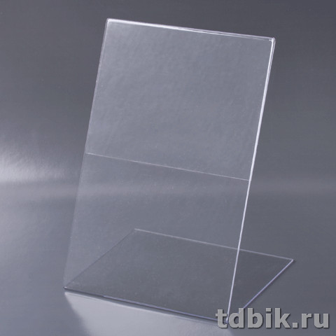 Подставка инф. настольная А6 верт. 105*150 мм одностор. оргстекло Brauberg