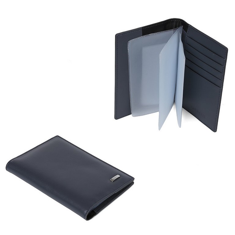 Обложка для документов FABRETTI женская, нат. кожа, 10*13,5*1,5см, черный