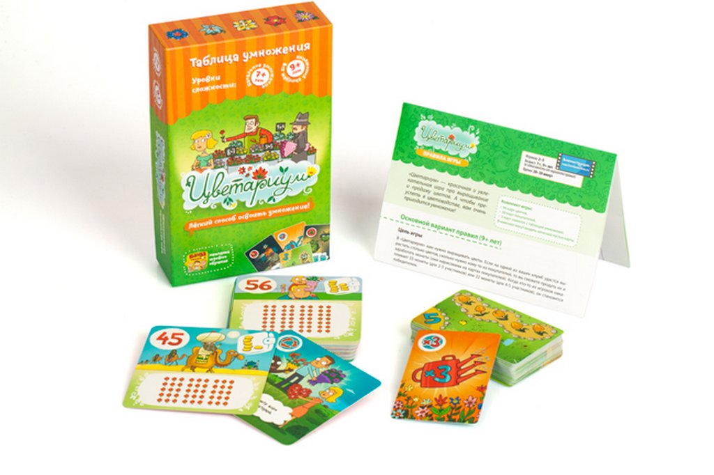 Игра обучающая  Счет "Цветариум" (умножение) 7/9+ 2-5 игроков БАНДА умников