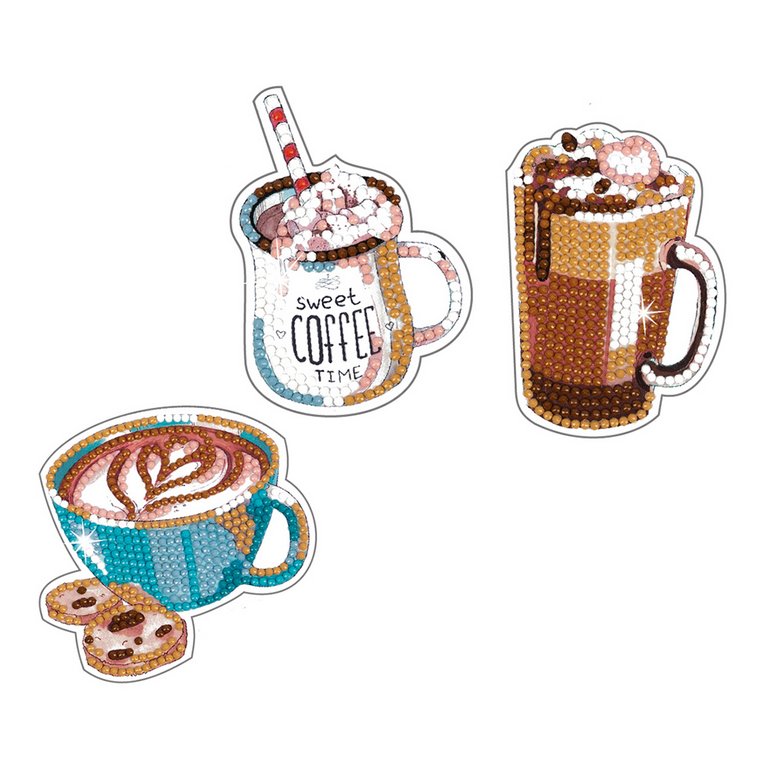 Алмазная мозаика Наклейки "Кофе" 6,5*9см  ФРЕЯ