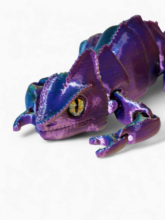 Игрушка Фигурка "Хамелеон", подвижная, 3Д - печатная игрушка