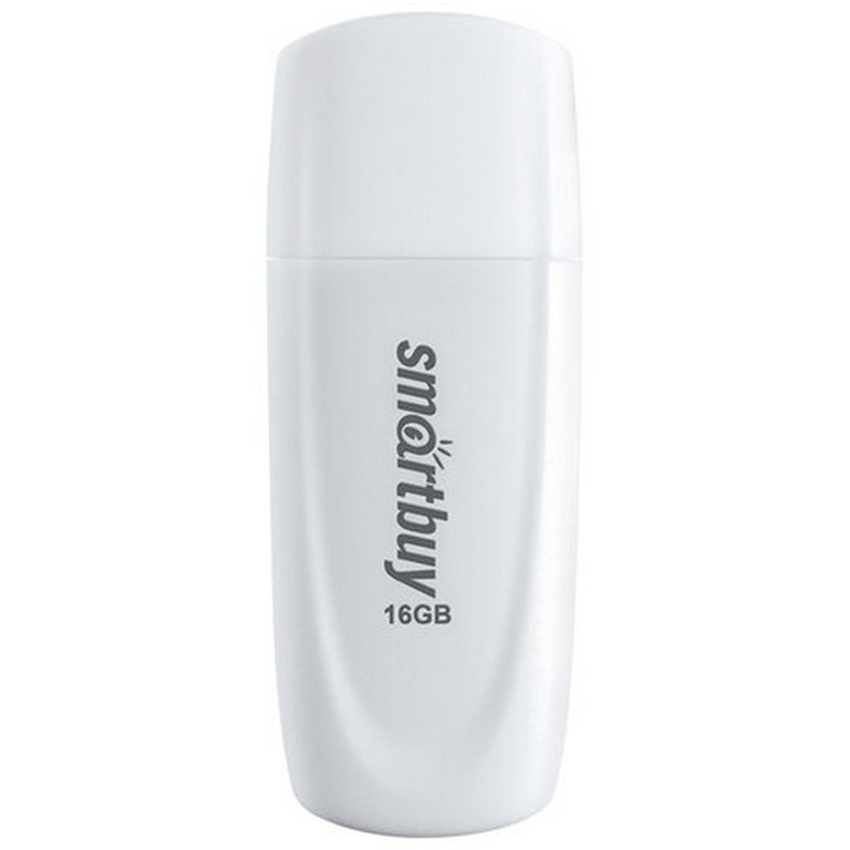 Флеш-диск 16Gb  Smart Buy "Scout" USB 2.0, белый