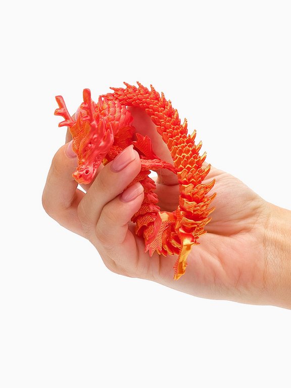 Игрушка Фигурка "Дракон", подвижная, 3Д - печатная игрушка
