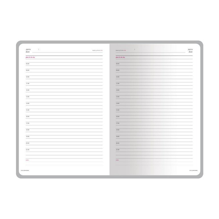 Ежедневник без дат 145*216 мм Альт "Velvet" фиолетовый