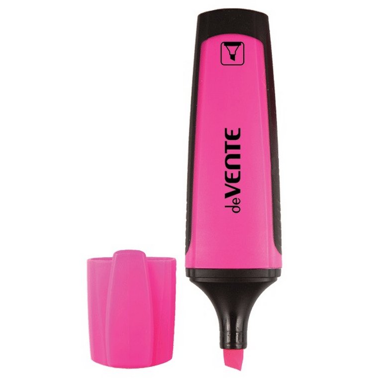 Текст-маркер deVENTE 1-5мм розовый (с каучуковыми вставками)