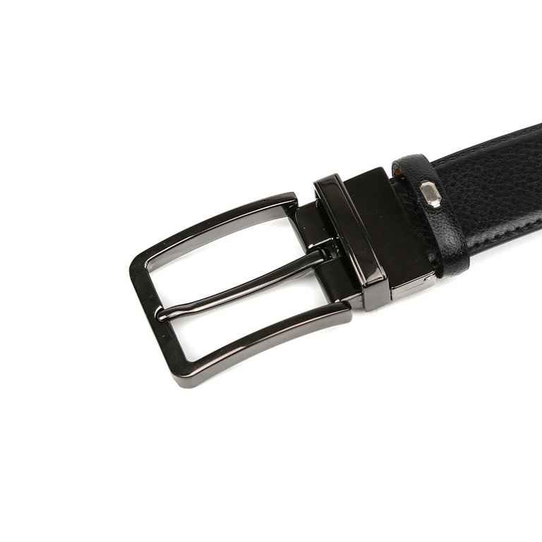 Ремень FABRETTI мужской, натуральная кожа, размер 125, серый/чёрный