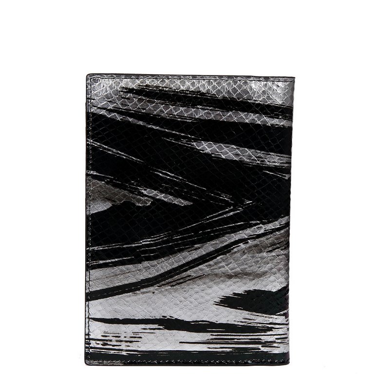 Обложка для документов FABRETTI женская, нат. кожа, 1 0*13,5*1,5см, серебряный
