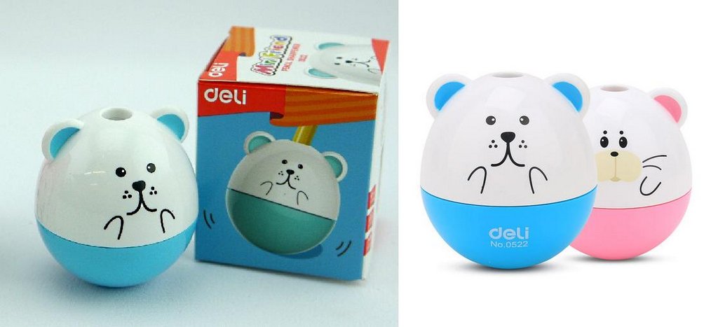 Точилка с контейнером Deli Неваляшка