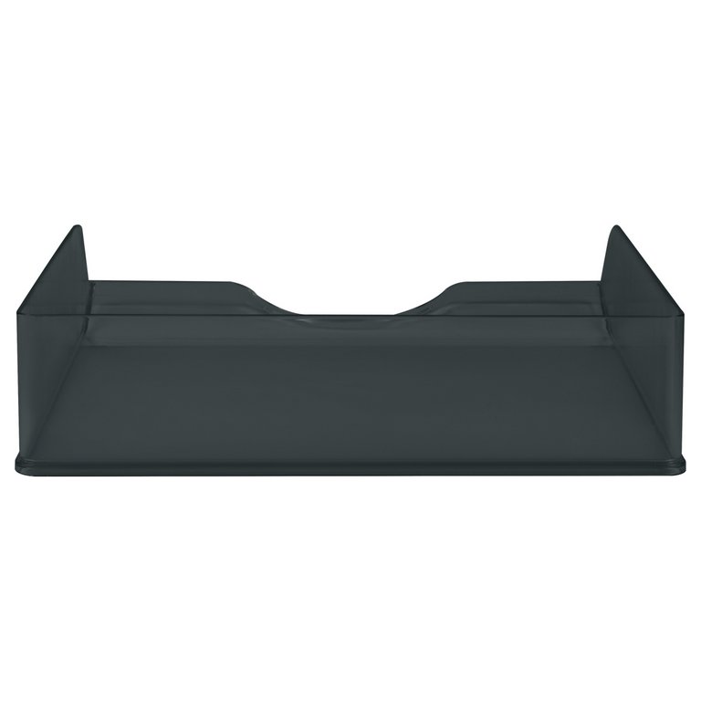 Лоток горизонтальный Стамм Дельта черный тонированный