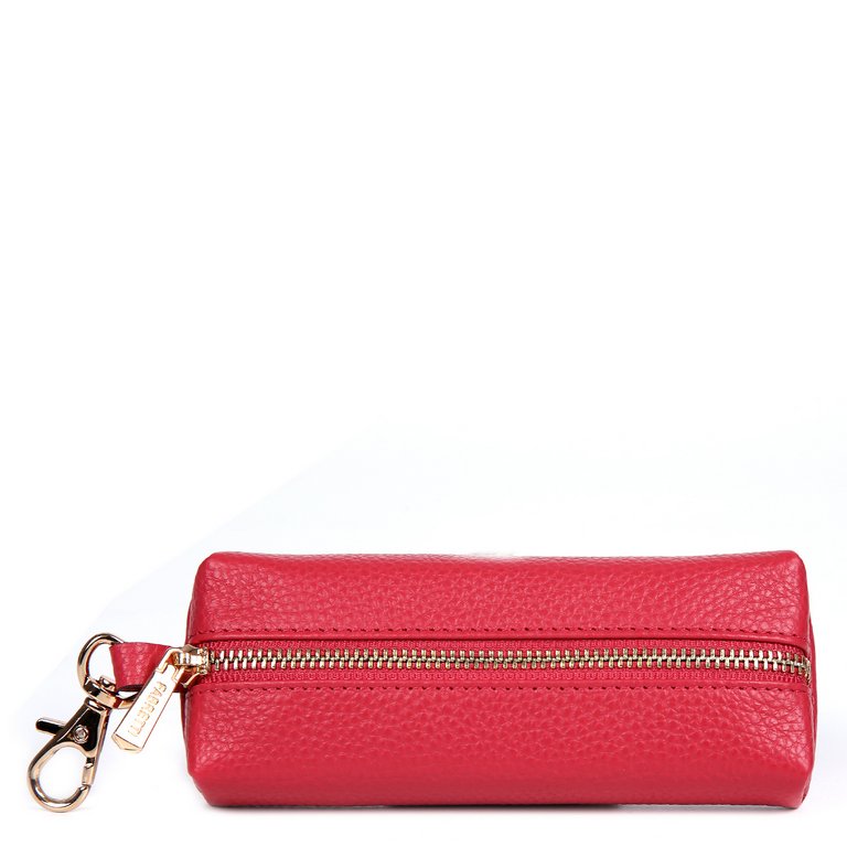 Футляр для ключей FABRETTI нат. кожа, 13х2,5х5,5 см, коралловый