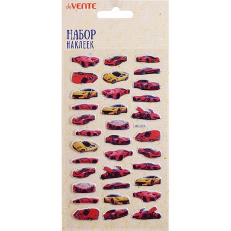 Наклейки  9 х 16 см "Super cars"