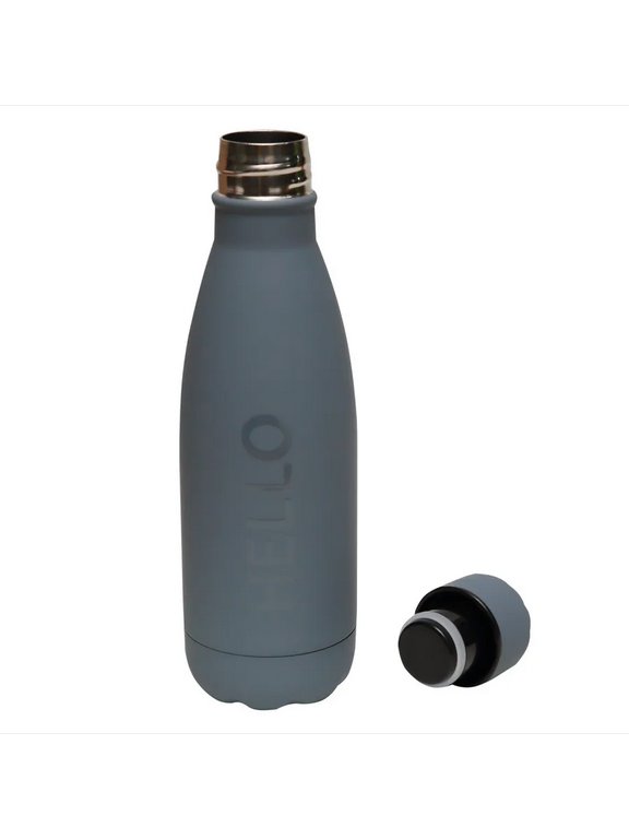 Бутылка-термос 500мл "Marandi"  матовая, голубовато-серая deVENTE