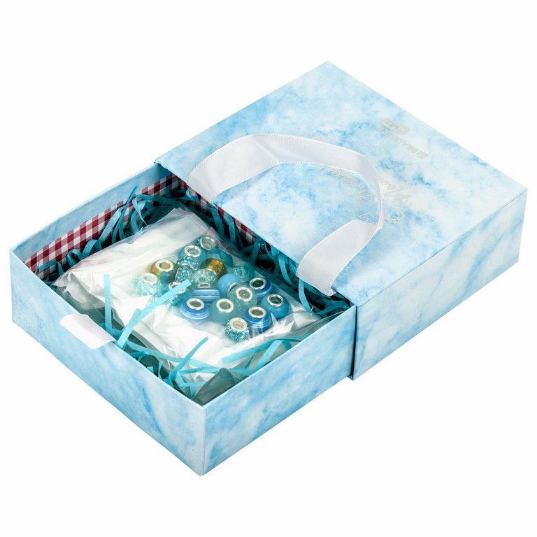 Набор для изготовления украшений (браслеты, подвески) 66 элементов "Аквамарин" 3+ BRAUBERG