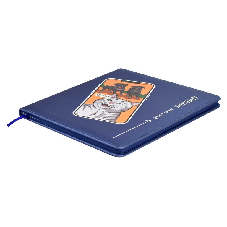 Дневник школьный твердая обложка с поролоном, кожзам, высокий УФ-лак, ляссе "СЭЛФИ" 48л.