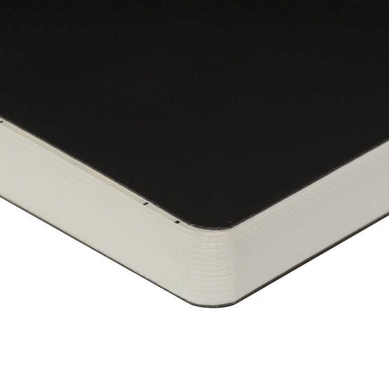 Скетчбук 250*179 мм, 48л. иск. кожа BrunoVisconti "Sketch&Art. Original flex" черный, бум. белая