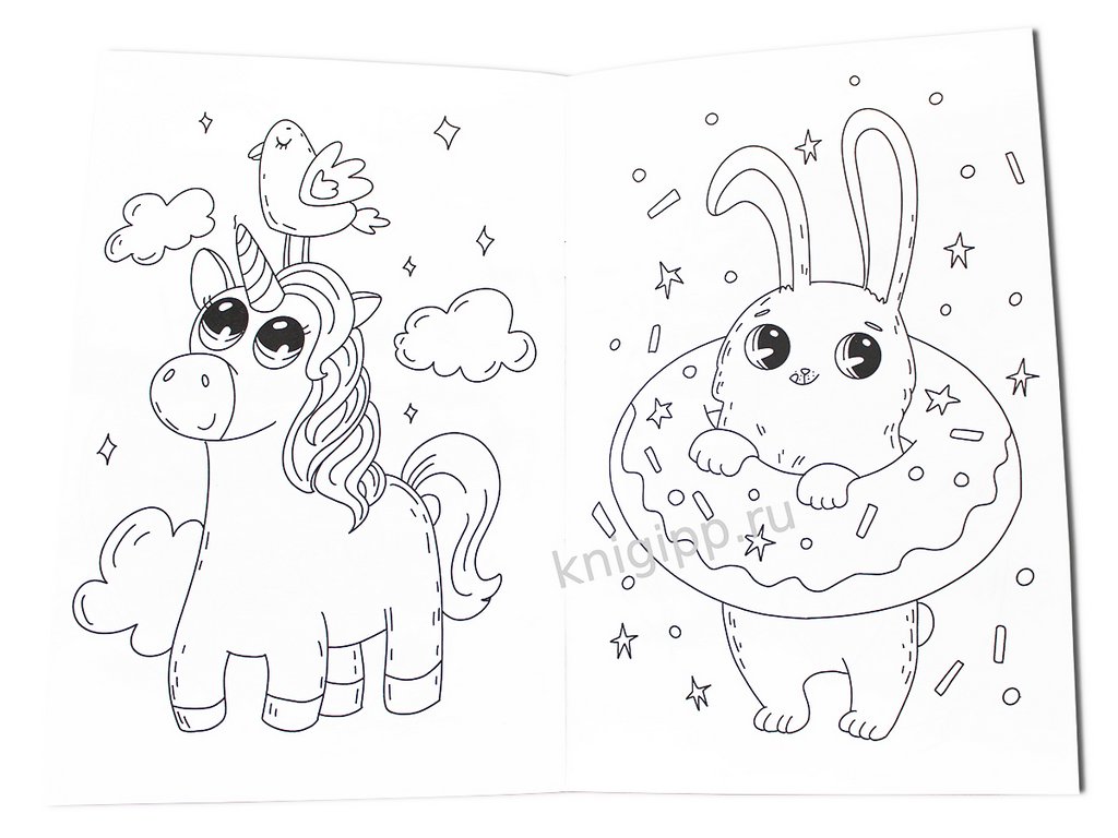 Раскраска А4 " Няшки" 6л  ПРОФ-пресс