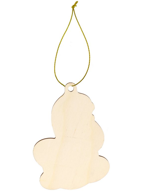 Украшение елочное из дерева "Змея на ёлочном шаре"