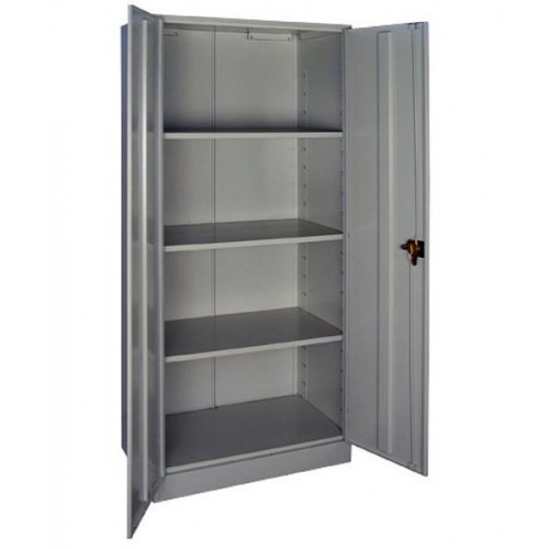 Шкаф архивный метал. двухдверный (1860*850*500мм) 4 полки, замок