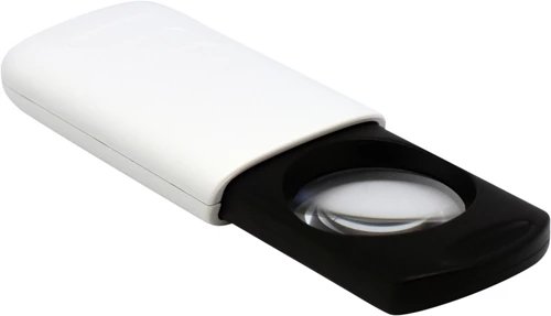 Лупа 40 мм слайдер с подсветкой, 8-кратн. увеличение Lamark