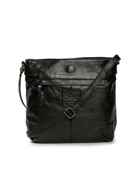 Сумка женская Dr.Koffer 28х26х7см см, нат.кожа черная