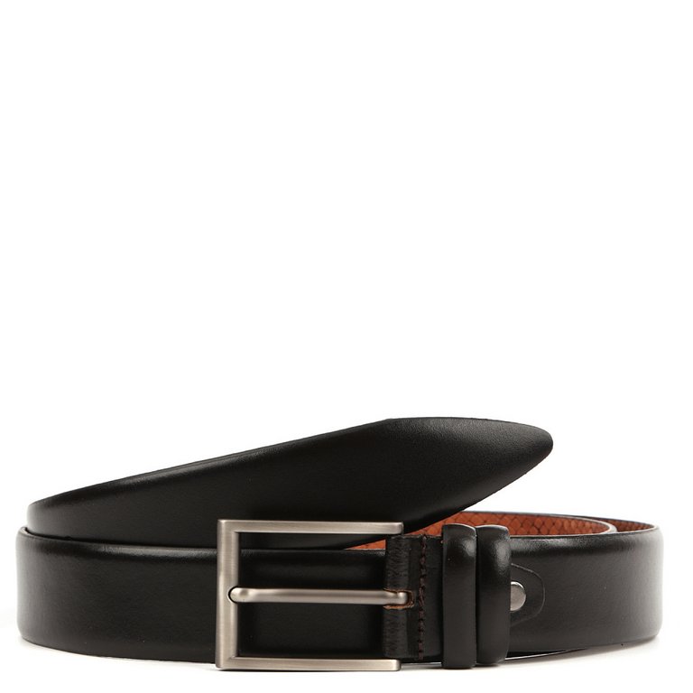 Ремень FABRETTI мужской, натуральная кожа, размер 125, тем. коричневый