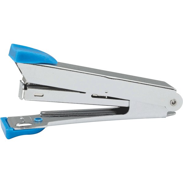 Степлер № 10 до 15л металлический, Attomex, синий с антистеплером Степлер № 10 до 15л металлический, Attomex, синий с антистеплером