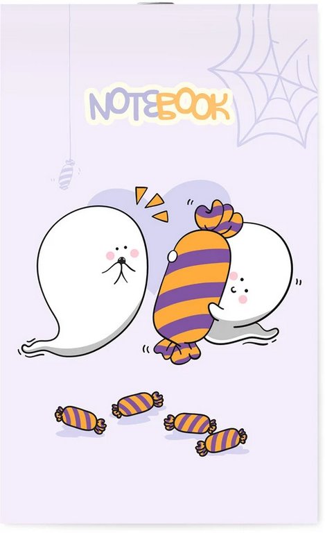 Блокнот А6  30л., 105*148 мм, на скрепке Lamark "Привидешки"