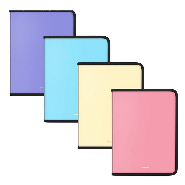 Папка для тетрадей А5+ на молнии ErichKrause "Matt Pastel"