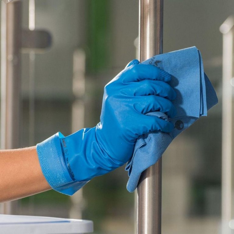 Перчатки латексные Многоцелевые размер "L" 8,5-9 синие