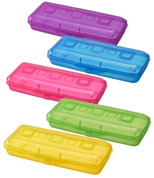 Пенал   СТАММ (пластик) 210*90*40 неоновые цвета (ассорти)