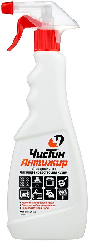 Средство для мытья плит, духовок, грилей Санита спрей Антижир (курок) 500 мл.