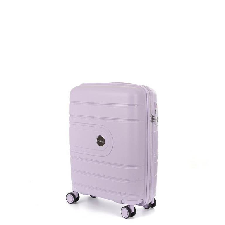 Чемодан 4-х колесный FABRETTI 100% полипропилен, 54*39*21 см, сиреневый