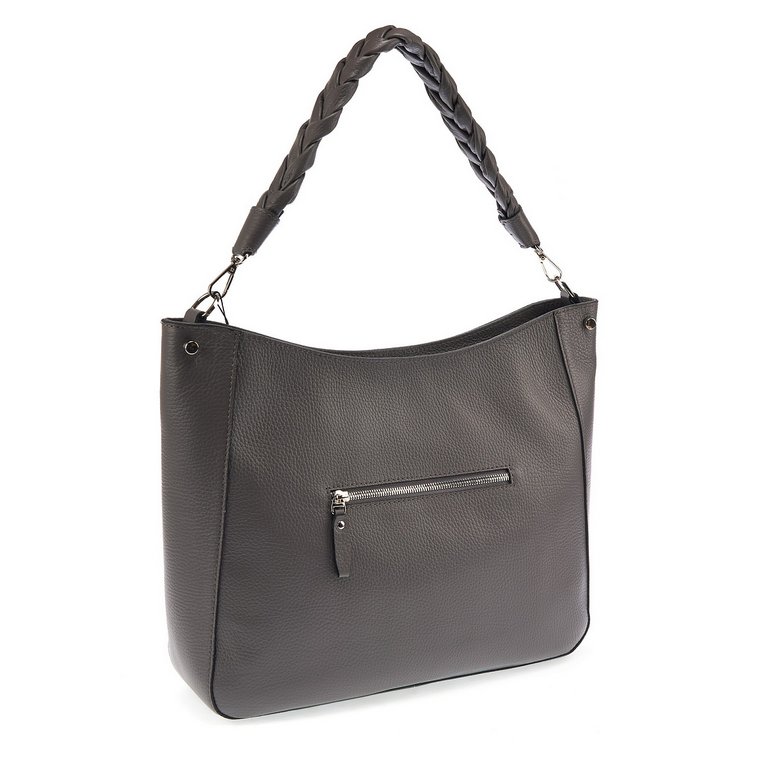 Сумка женская Dr.Koffer 35х26х10см см, нат.кожа серая
