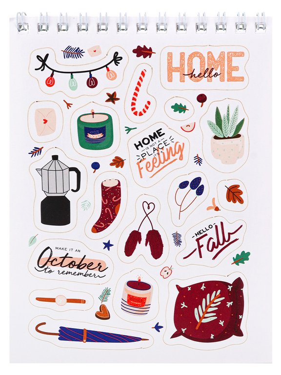 Набор наклеек 150 шт "Мой уют" 16л., А6, MILAND