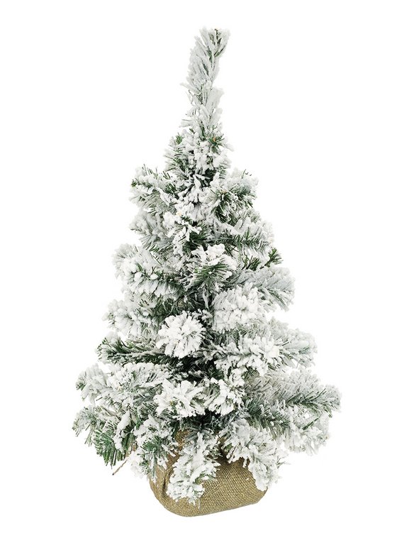 Ель декоративная   0,3 м заснеженная "Айсберг" в мешке (ПВХ, 36 веток, 5 ярусов, d=22см)