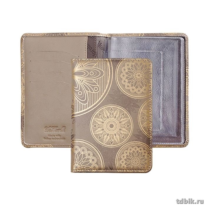 Бумажник водителя D.Morelli "Нотр-Дам", нат. кожа, бежевый