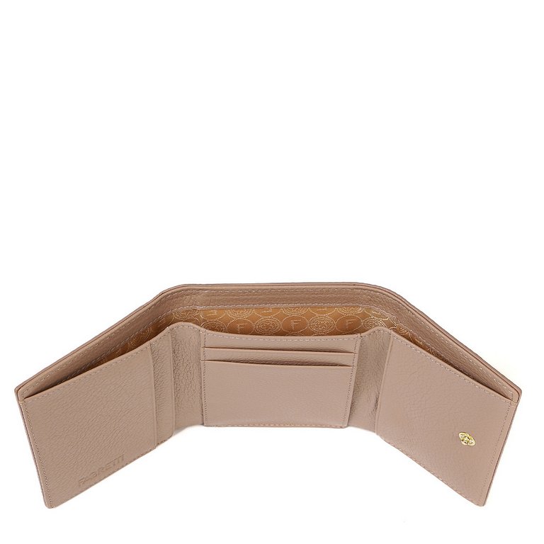 Портмоне FABRETTI женское, нат. кожа, 11*8,5*2 см, бежевый