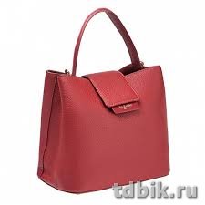 Сумка женская Dr.Koffer 25x22x14 см, нат. кожа, бордовая