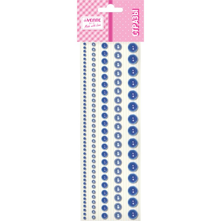 Стразы самоклеящиеся "DIY Pearls" deVENTE цв. топаза