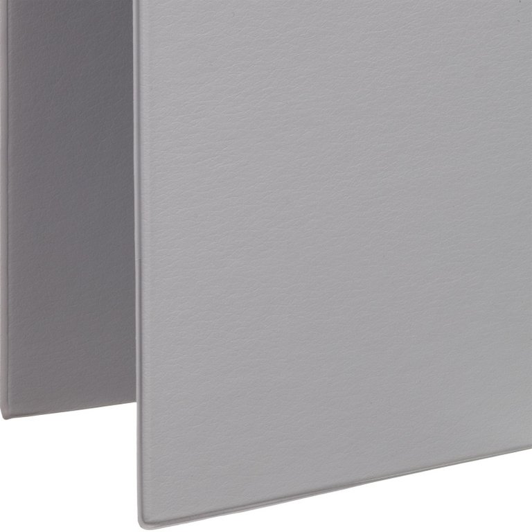 Папка на 2-х кольцах А4 35 мм Attache Selection карман на торце, картон в пленке ПВХ серая