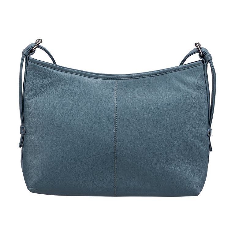 Сумка женская Dr.Koffer 32х23х12см см, нат.кожа голубая