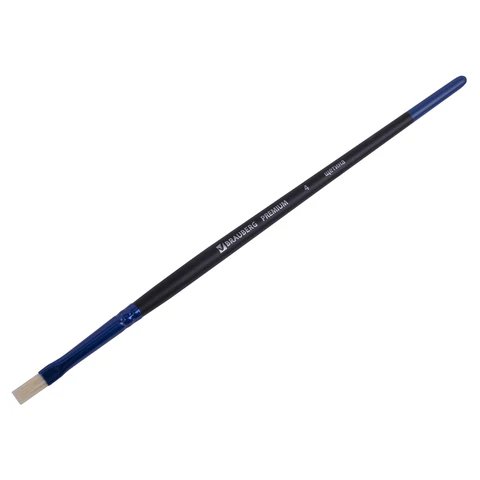 Кисть Щетина № 4 плоская BRAUBERG "PREMIUM"
