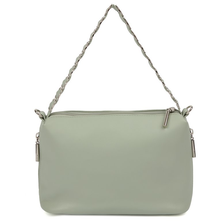 Сумка женская Palio 26х17х10 см, нат. кожа, ментол