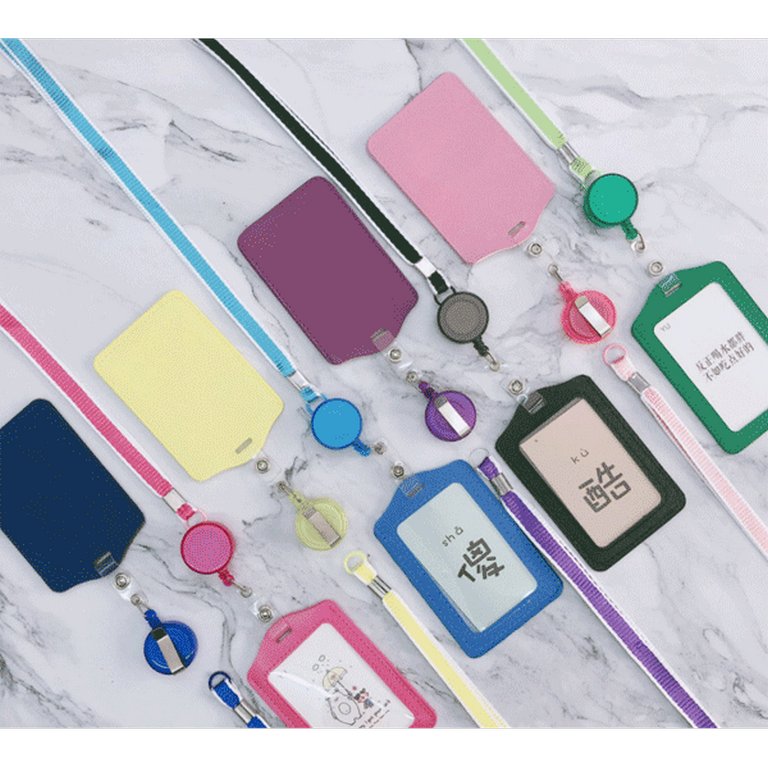 Бейдж школьный вертикальный 70*110 мм. кожзам deVENTE "Simple Style" цв. ассорти