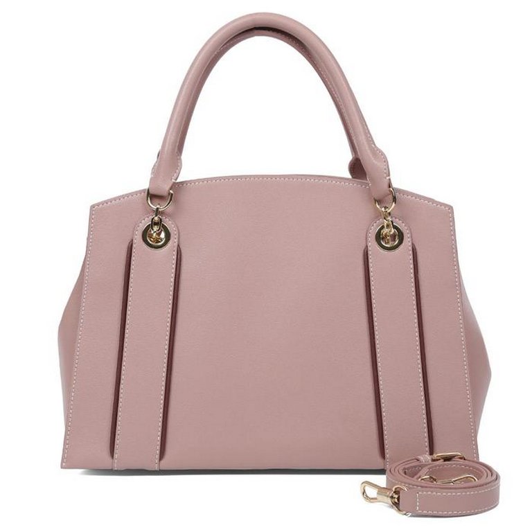 Сумка женская LEO VENTONI 32*23*14см, нат. кожа, розовый