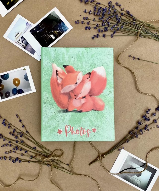 Фотоальбом 100 фото 10*15см "Лисья жизнь" 12*16,5 см